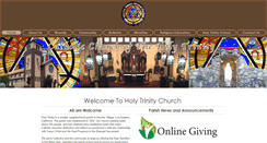 Desktop Screenshot of holytrinityla.org