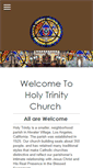 Mobile Screenshot of holytrinityla.org