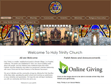 Tablet Screenshot of holytrinityla.org